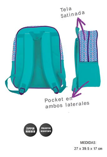 Mochila Primaria Mermaid - Upak