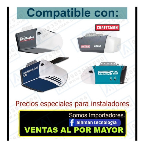 Imagen 2 de 3 de Control Remoto De Puerta De Garage Came Daspi Roger Liftmast