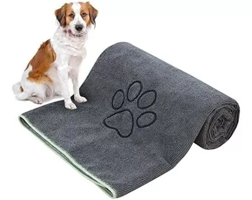 MICOOYO 3 toallas para perros de secado – Toallas superabsorbentes para el  aseo de mascotas, toallas de baño de secado rápido para cachorros y gatos