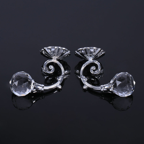 Soporte Para Cortinas De Cristal, 2 Unidades, De Metal, Para