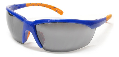 Lentes Wallis S2002229 Micas Humo Varilla Naranja Armazón Azul