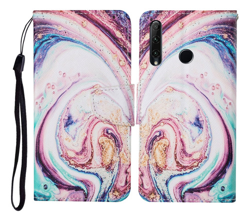 Funda De Piel Con Estampado De Mármol Whirlpool Para Honor 2