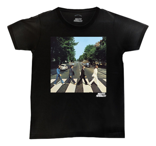 Remera 100 % Algodón  - Abbey Road 1 The Beatles