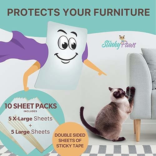 El Protector De Muebles Para Gatos Slinky Paws Y La Cinta An | Cuotas sin  interés