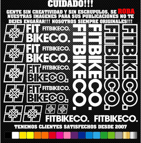 Sticker Ciclismo Fitbikeco Calcomanía