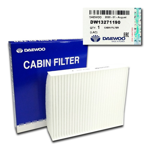 Imagen 1 de 6 de Filtro Aire Acondicionado Cruze Sonic Daewoo