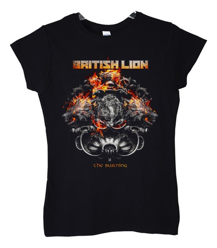 Polera Mujer British Lion The Burning Rock Abominatron