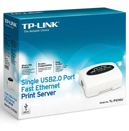 Tp-link, Servidor De Impresión Usb Fast Ethernet, Tl-ps110u