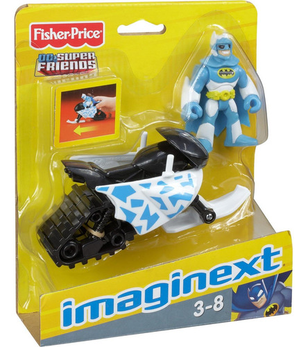 Fisher-price Batman Ártico Con Moto De Nieve