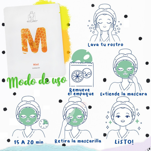 Imagen 3 de 10 de Set 10 Mascarilla Facial Hidratante Cuidado Piel Profesional