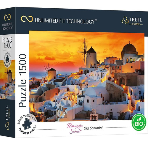 Rompecabezas Atardecer En Santorini 1500 Piezas Trefl