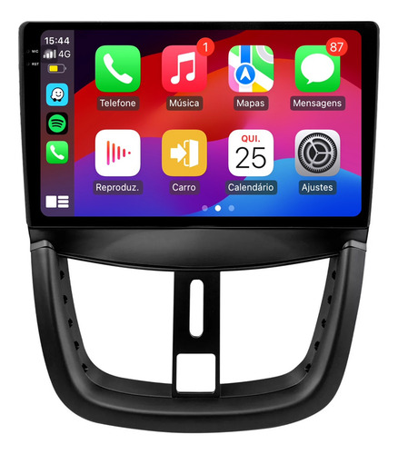 Multimídia Peugeot 207 9p Aikon Electron Carplay 2/64gb Voz