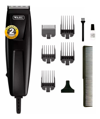 Máquina De Corte Wahl Pro Cut Com 5 Pentes Lâmina Ajustável Cor Preto 110v