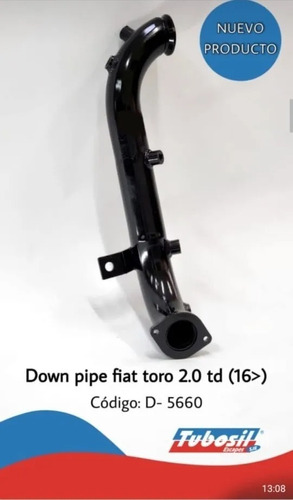 Down Pipe Anula Catalizador Fiat Toro  2.0 Td (16-) D-5660