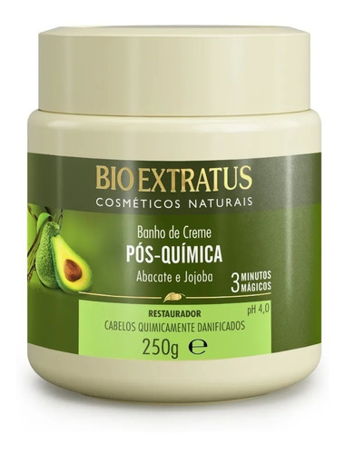 Banho De Creme Pós Química Bio Extratus Restaura Nutre 250g