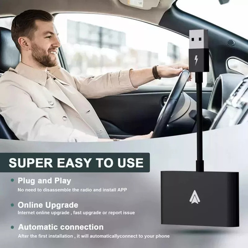` Adaptador Conversor Sem Fio Para Carro Android Auto C