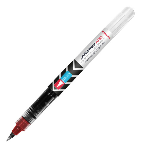Bolígrafo Zebra J-roller Arb 0.5 Mm Blíster 1 Pieza Blanco Rojo