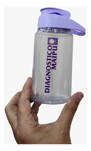 50 Botella Flip-top Plástica 400 Ml Logo Personalizado  
