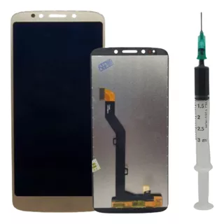 Tela Display Frontal Compativel Com Moto G6 Play + Cola 15ml