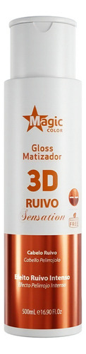 Matizador 3d Ruivo Sensation 300 Ml - Efecto Cobrizo