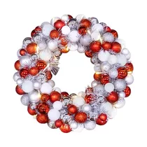 Comprar Corona De Navidad De 16 Pulgadas Luces Led, Adornos Col...