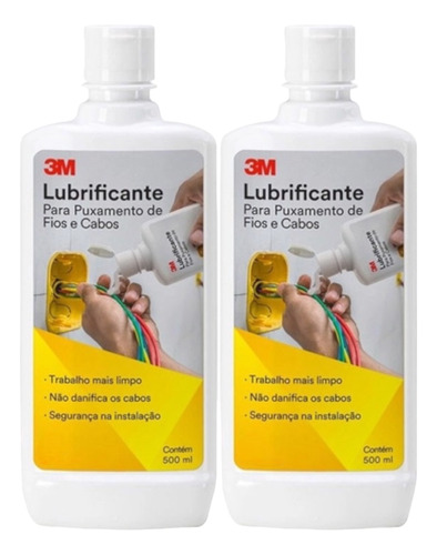 2 Puxa Cabo E Fio Lubrificante Para Puxamentos 3m Kit