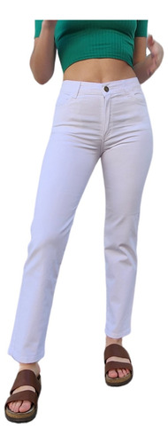 Pantalon Sofia Recto De Gabardina Elastizado