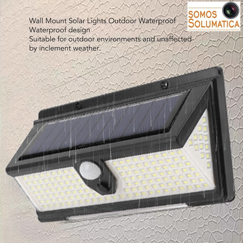 Lampara Luz Solar Led - Autoencedido - Sensor De Movimiento
