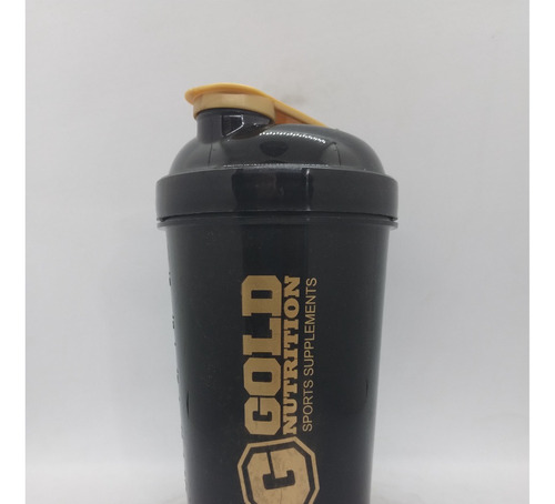 Shaker Vaso Mezclador A Rosca C/rejilla Anti Grumos - Gold