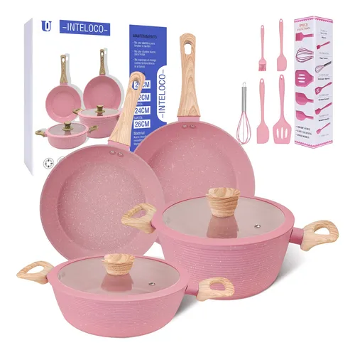 comprar Juegos De Sartenes Aluminio Baterias Sartene Antiadherentes