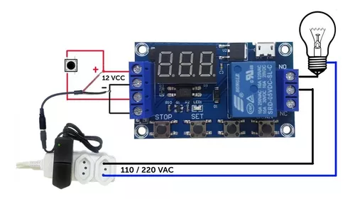 Relé Temporizador Digital Ajustável Delay Timer para Chocadeira e Usos em  Geral