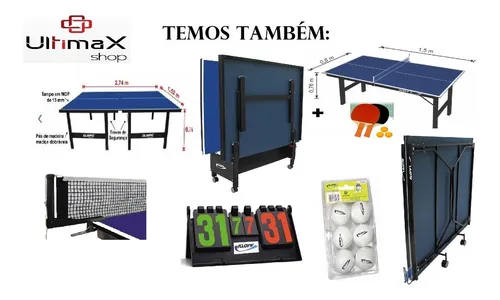 Mesa Ping Pong 18mm MDF Oficial Federada Procópio - TF Store