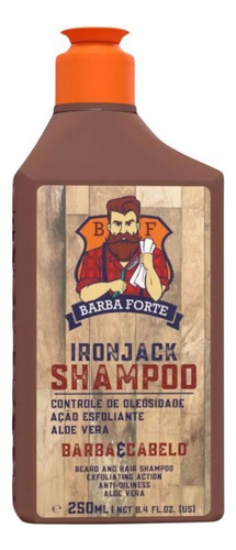 Set Ironjack Shampoo 250 Ml+ Pomada 120 Gr+ Óleo 30 Ml Barba