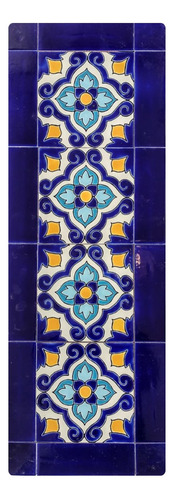 Mural Mayolicas Tipo Español Granada Cobalto 40 X 55 Cm