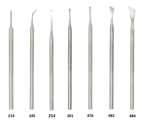 Kit Podologia Profissional 7 Instrumentos Podólogo Bisturi