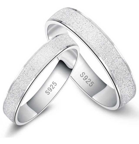 Imagen 2 de 3 de Aros Boda Anillos Matrimonio Plata Con Oro Garantizados