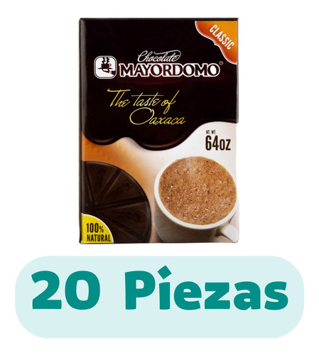 20 Chocolates Mayordomo Clásico De 2 Kg Oaxaca
