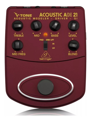 Preamplificador Acústico Behringer V-tone Adi21 + Garantía