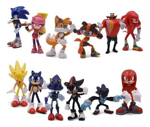 Sonic The Hedgehog 12 Piece Toy 2024