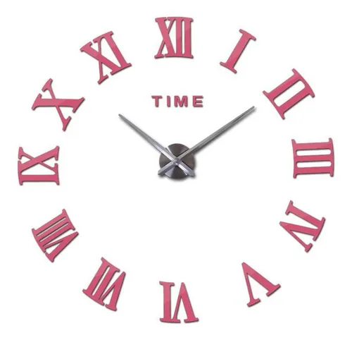 Reloj De Pared 3d Gran Tamaño 130cm X 130cm  Números Romanos