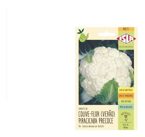 Sementes De Couve-flor (verão) Piracicaba Precoce