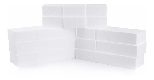 Silverlake Craft Foam Block  24 Pack Of 4x4x2 Eps Polys...