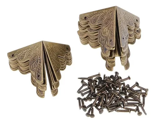 20 Piezas De Muebles Antiguos Muebles De Esquina Caja Bronce