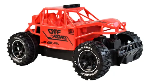 Auto Arenero Todoterreno A Control Remoto, Escala 1:18 Color Rojo