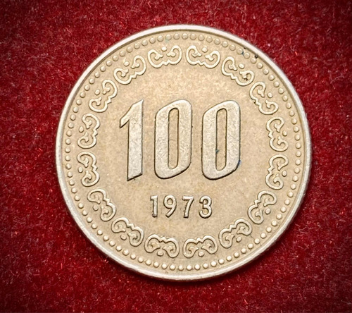 Moneda 100 Won Corea Del Sur 1973 Km 9
