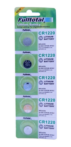 100 Pilas Cr1220 Litio 3v Boton Alarma Reloj Balanza Control