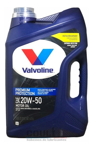 Aceite Valvoline Premium Protection 20w50 5l - Castrol Gtx