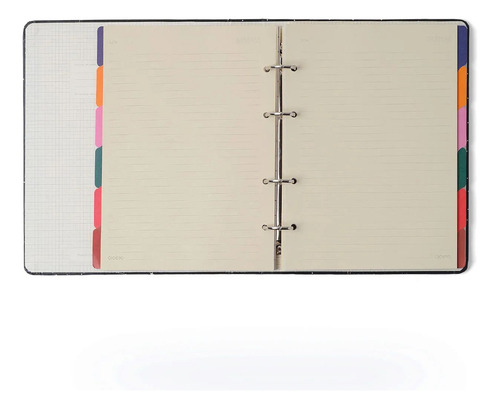 Caderno Criativo Argolado Litoral 17x24 Revoada Off White