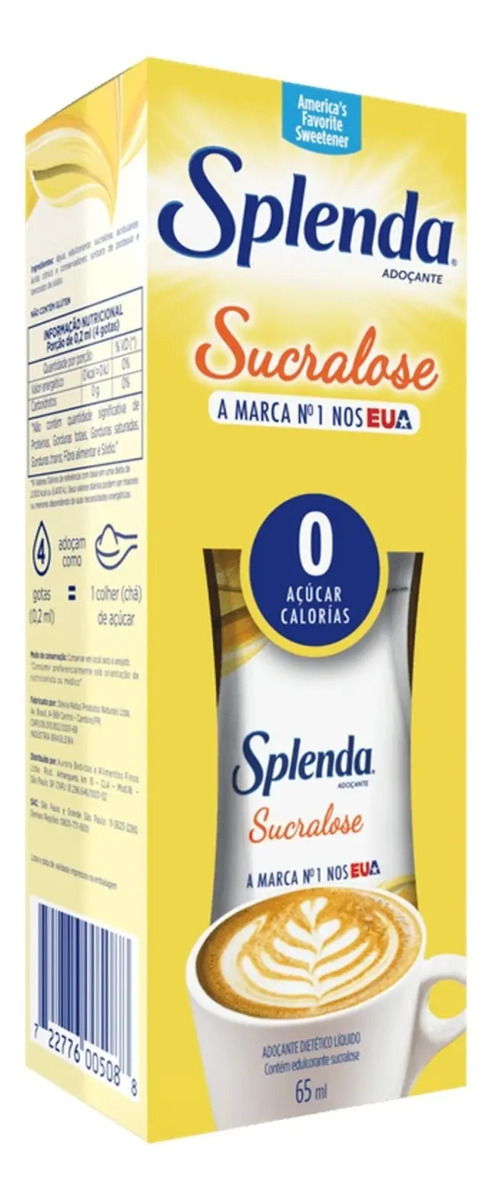 Como Comprar: o que comprar, quanto pagar e onde 11 Adoçante Mexicano Splenda Sucralose Liquido 65ml