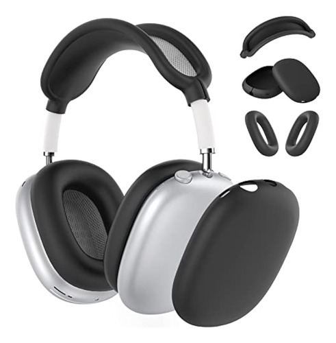 Funda Para AirPods Max De Silicona Color Negro Protectora